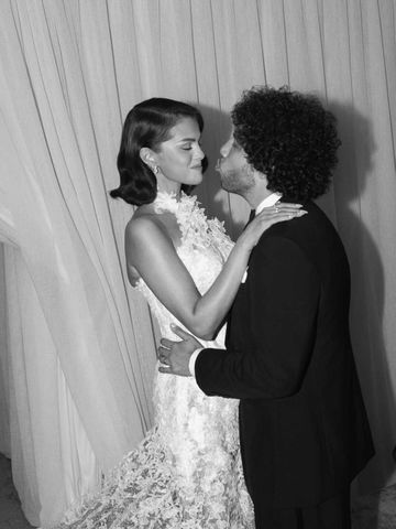 Selena Gomez and Taylor Swift Hold Hands in Intimate Wedding Photos Shared  by Benny Blanco