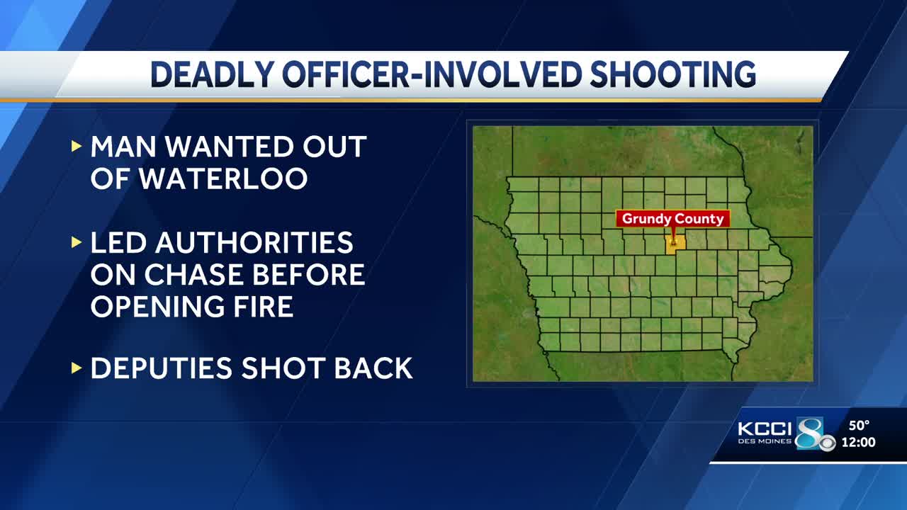Deadly Iowa police shooting: Suspect killed in exchange of gunfire with ...