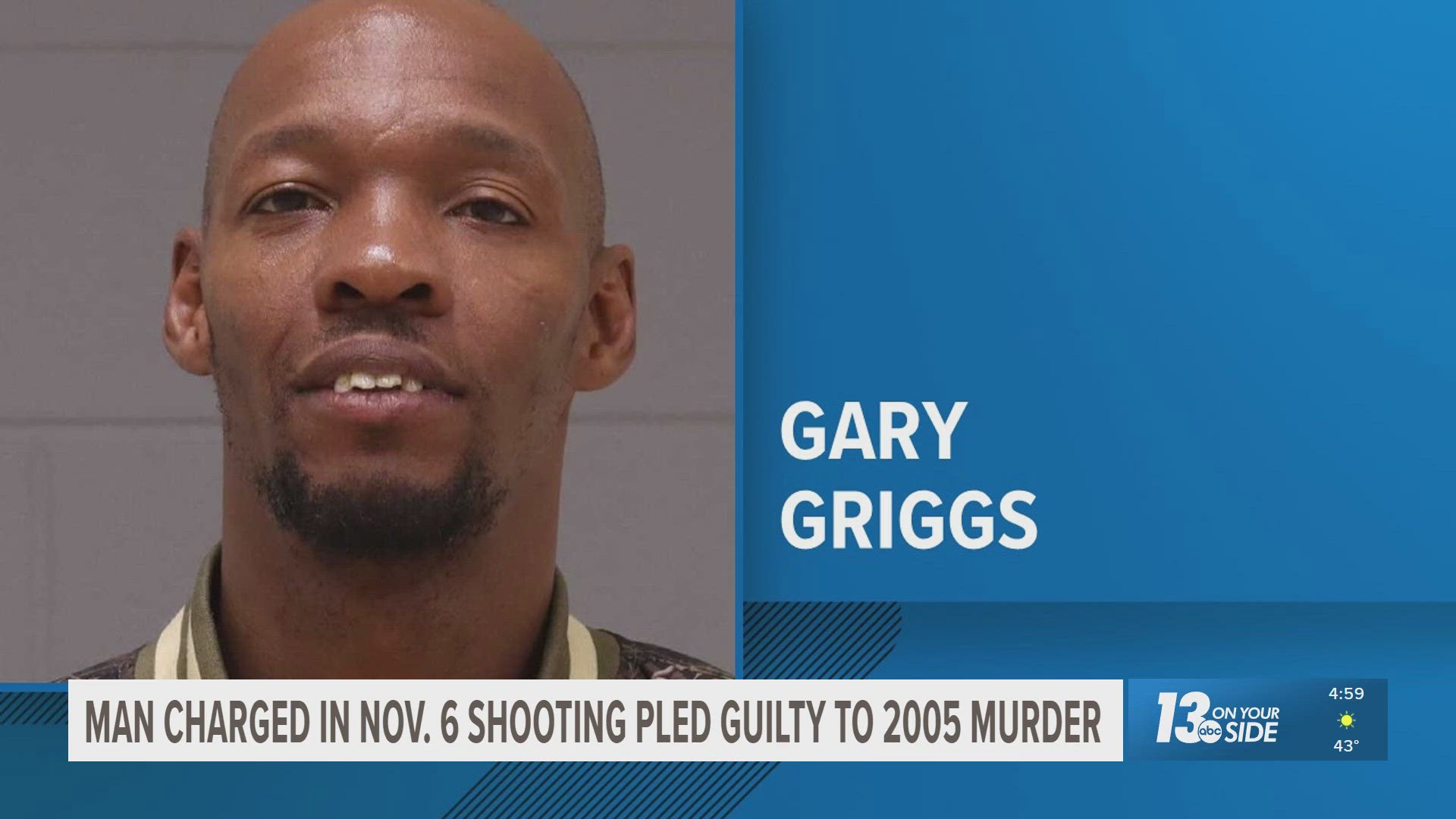 Man charged in Nov. 6 shooting pleaded guilty to 2005 murder