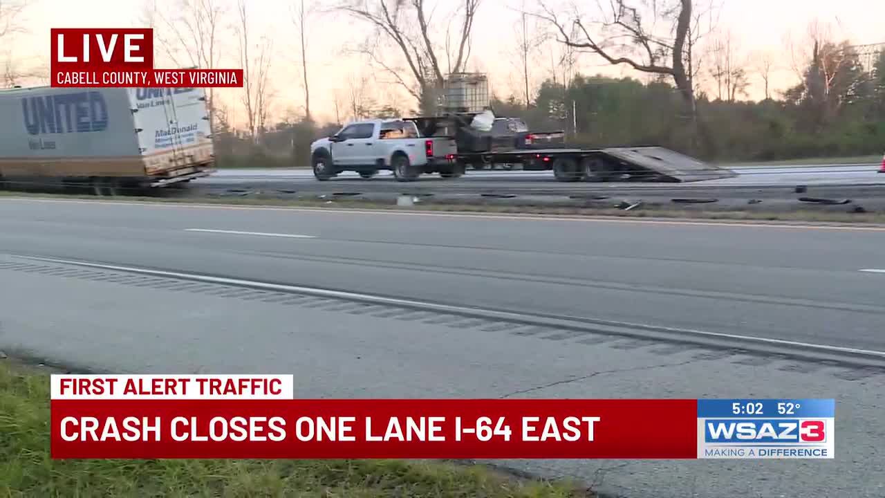 I-64 East reopen after vehicle fire, crash
