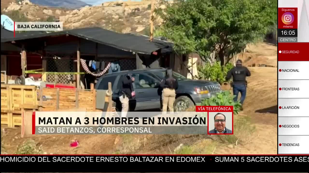 Tres hombres son asesinado al interior de una vivienda en Baja California