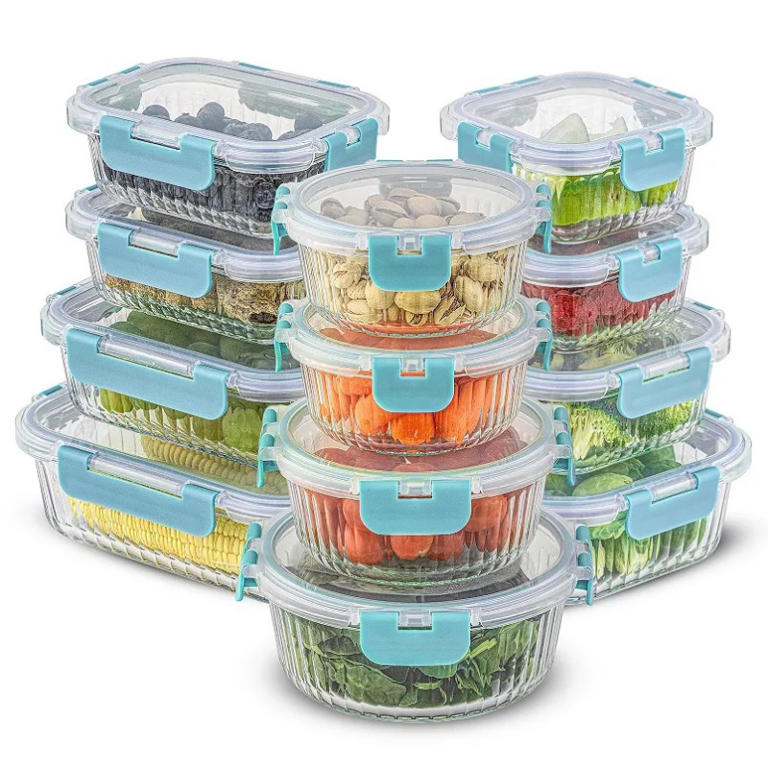 Kohl's Is Selling a Gorgeous Ribbed 24-Piece Glass Food Storage ...