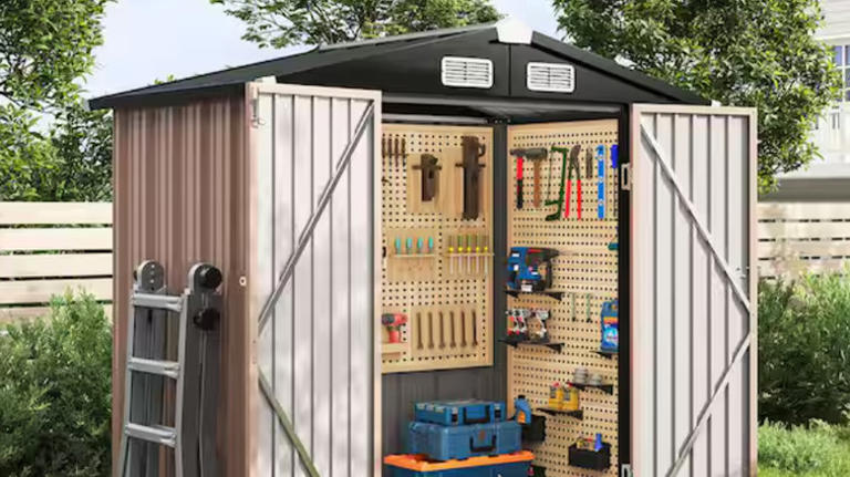 Image showcasing 12 Home Depot Storage Sheds Under $200 For Decluttering & Organizing