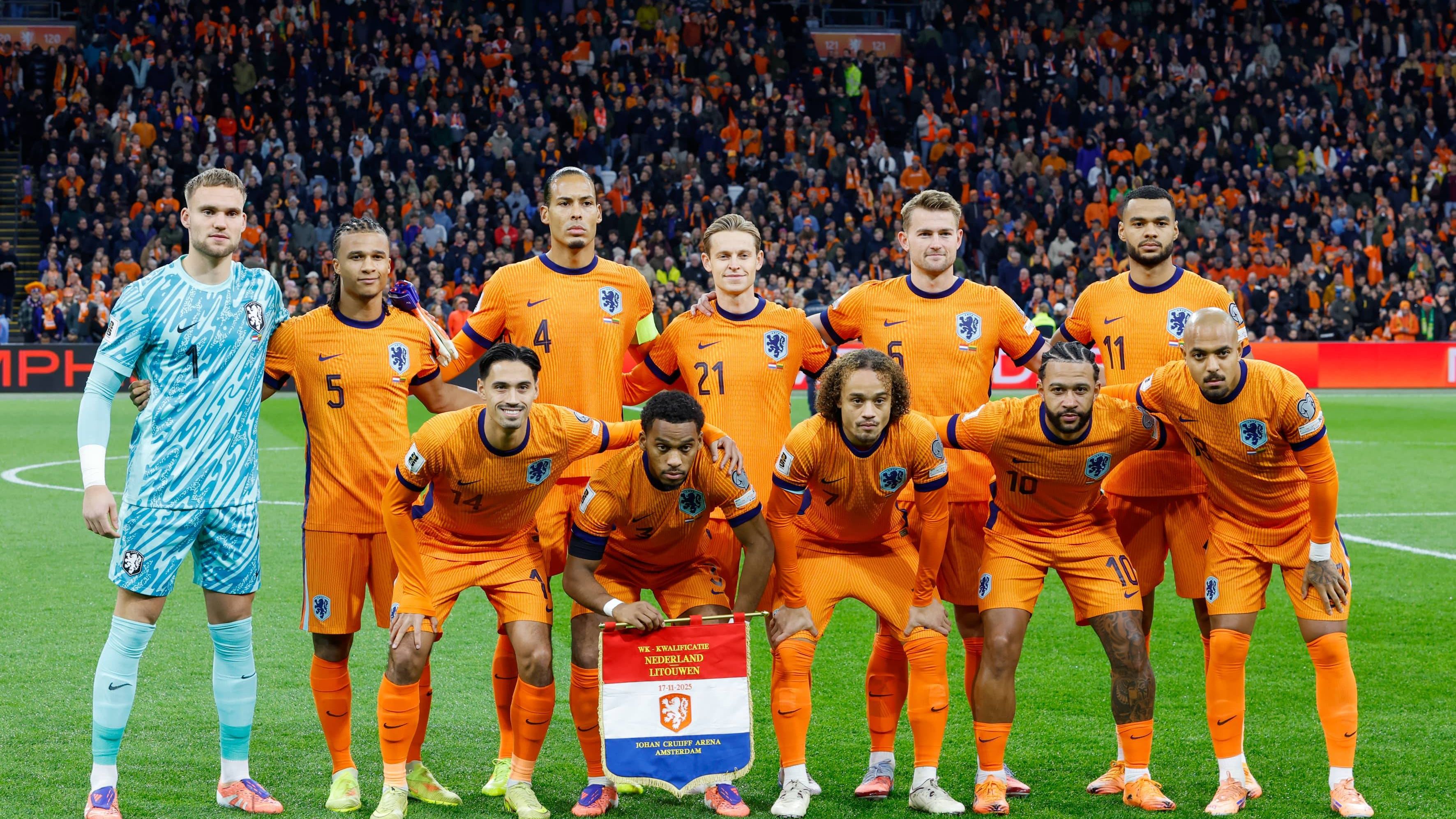 Dit zijn de speeldata van het Nederlands elftal op het WK 2026