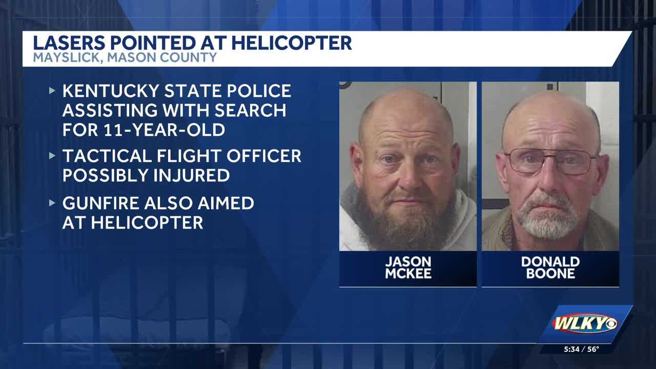 2 Kentucky men charged after allegedly pointing lasers at police ...