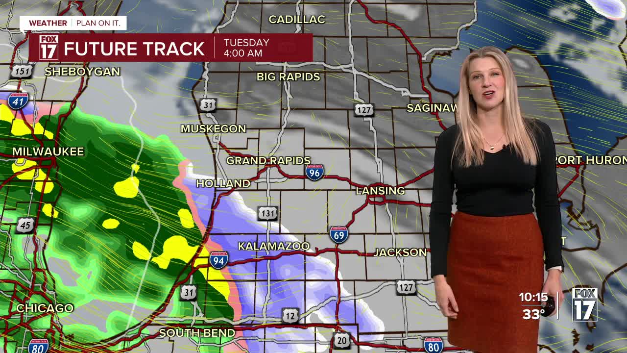 Monday Night Forecast: Wintry mix likely Tuesday, slick roads likely