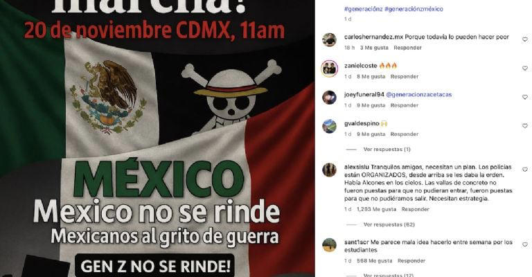 Generación Z convoca a una nueva marcha el 20 de noviembre. ¿Y el desfile?