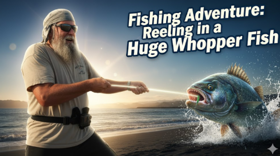 Fishing Adventure: Reeling in a Huge Whopper Fish