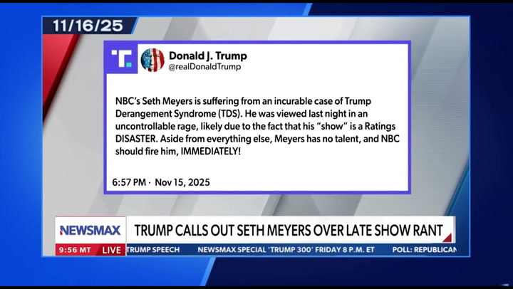 Trump’s New Late-Night Target Fires Back at His ‘Uncontrollable Rage’