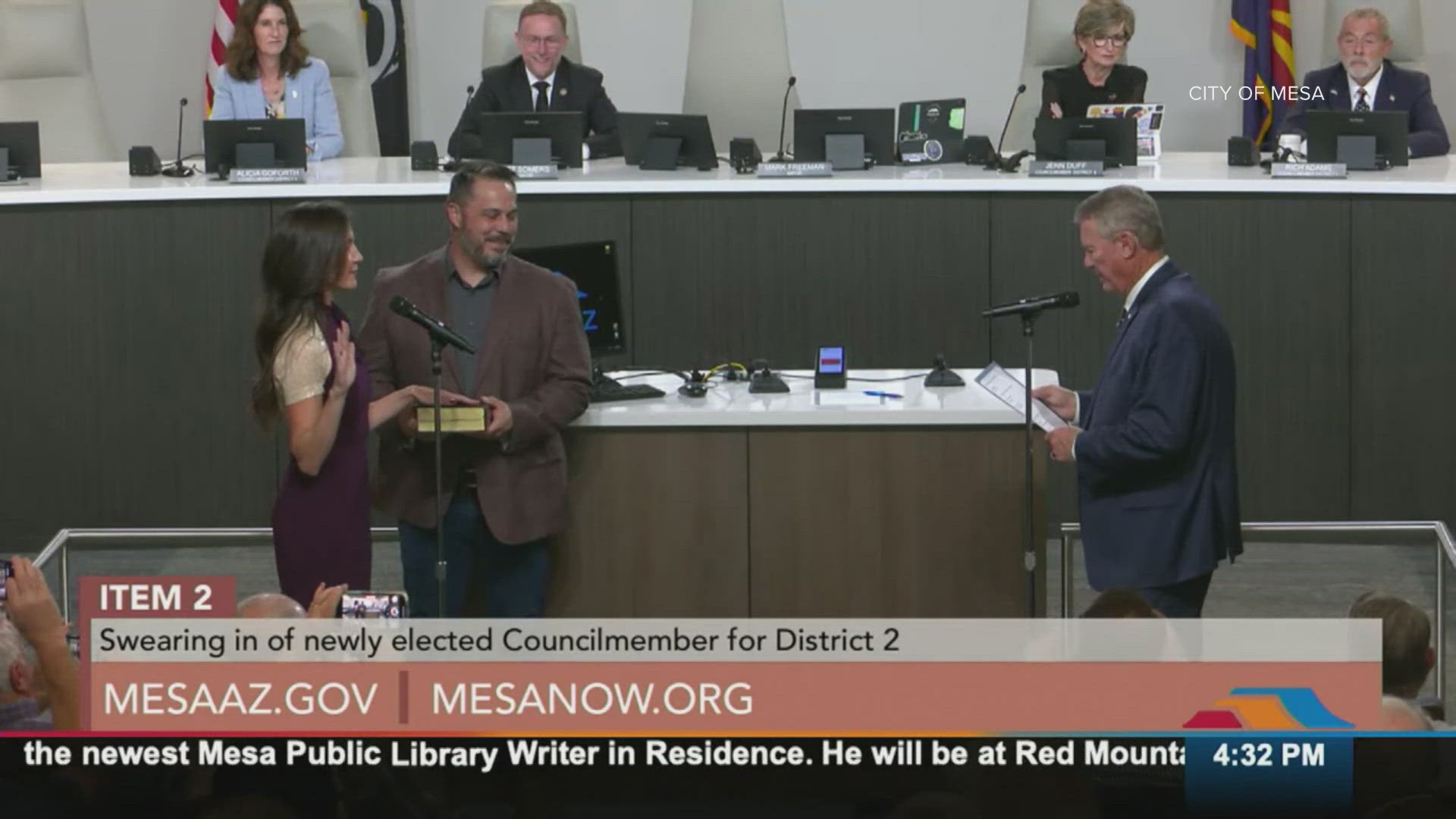 City of Mesa swore in new Councilmember for District 2