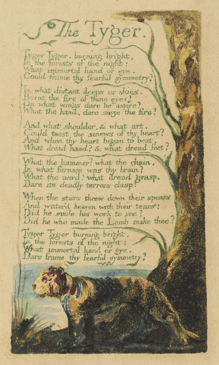 Rare print of William Blake’s The Tyger poem expected to sell for up to ...