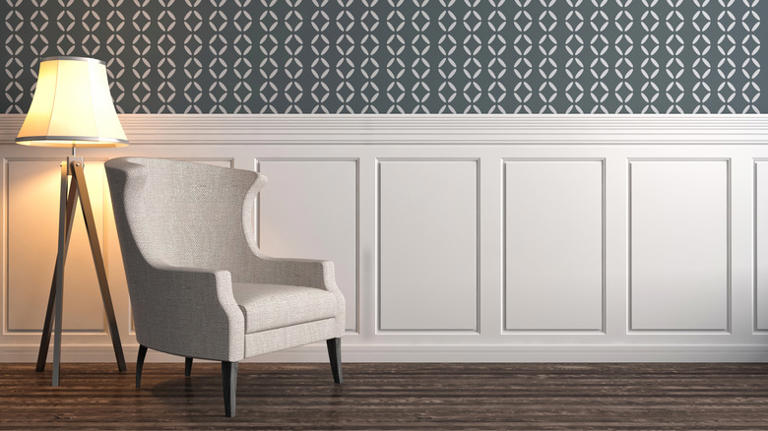 Should Wallpaper Be Applied Above Or Below A Chair Rail? That Depends