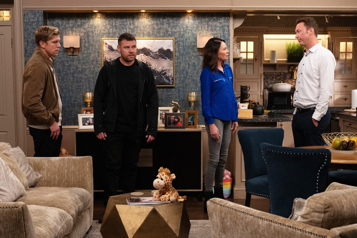 Robert Sugden, Aaron Dingle, Chas Dingle, Liam Cavanagh, Emmerdale