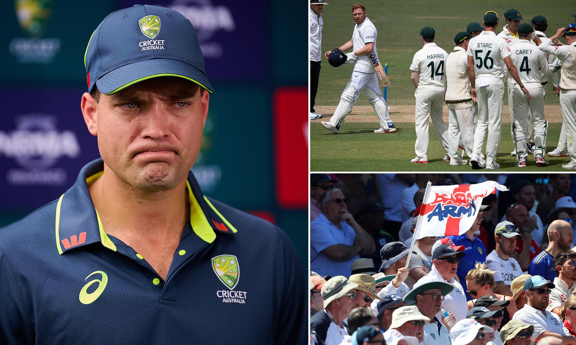 England's pantomime villain Alex Carey responds to claims that the ...