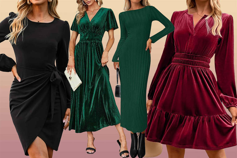 green emerald velvet dress These 6 Wrinkle-Proof Summer Travel Clothes Start at Just $15