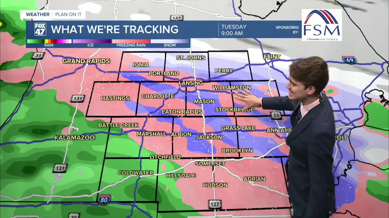 Wintry mix to affect the morning commute Tuesday with rain and snow ...