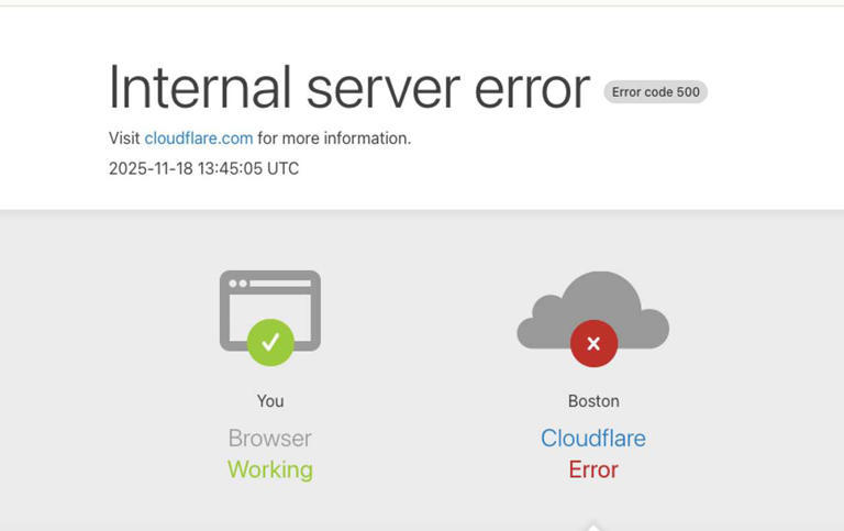Major Websites Crippled As Cloudflare Outage Rocks Internet