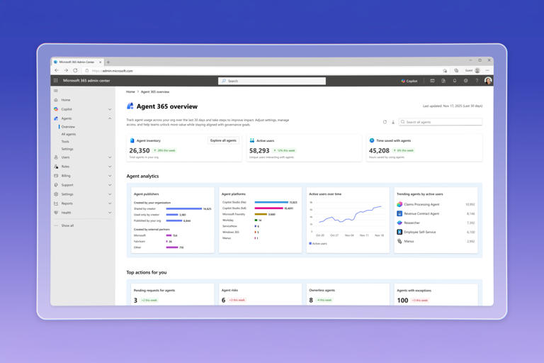 Microsoft Agent 365 lets businesses manage AI agents like they do people
