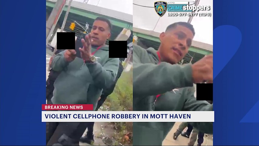 4 suspects on the run after violent cellphone robbery in Mott Haven