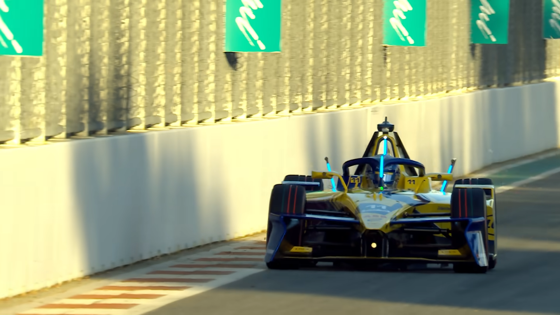 I ended up racing real formula E drivers