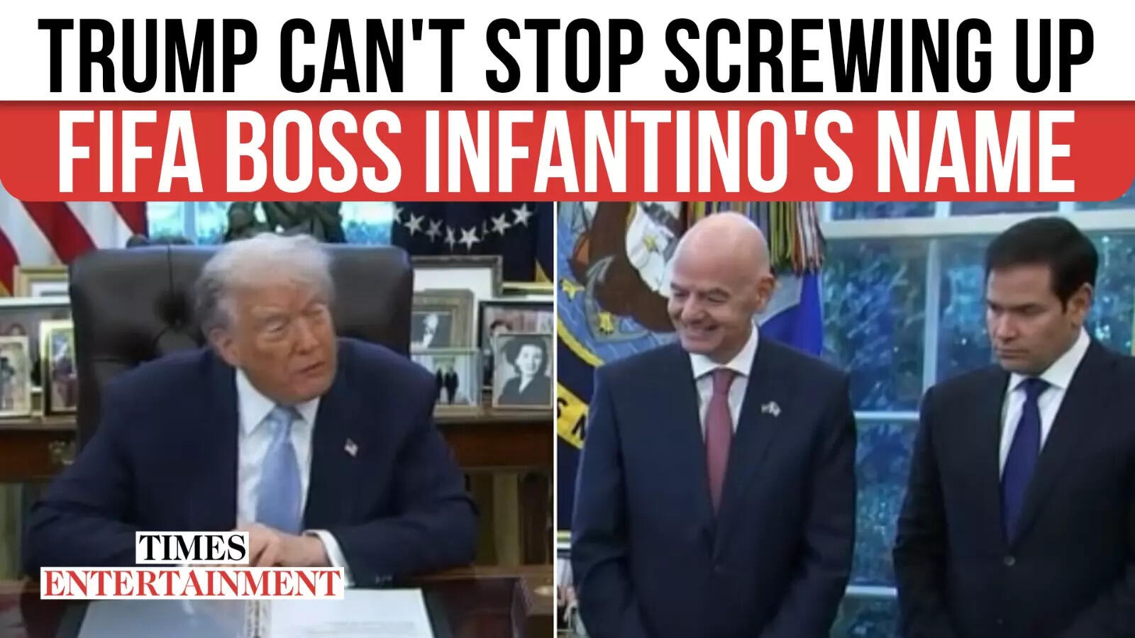 Trump Sparks Frenzy By Mispronouncing FIFA Boss Gianni Infantino's Name