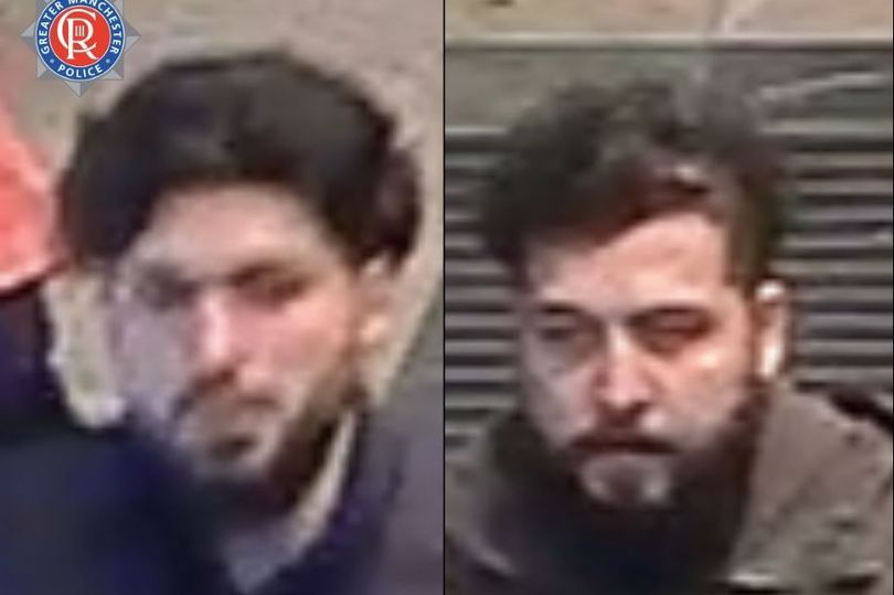 Two men police want to find after £2,300 Trafford Centre heist