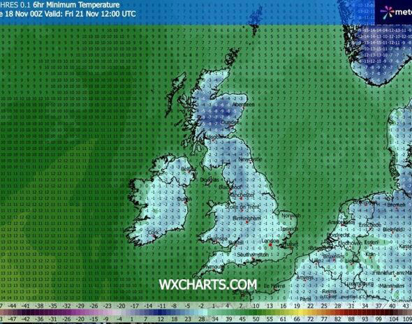 Cold weather maps show exact date brutal -9C cold snap hits UK as snow ...