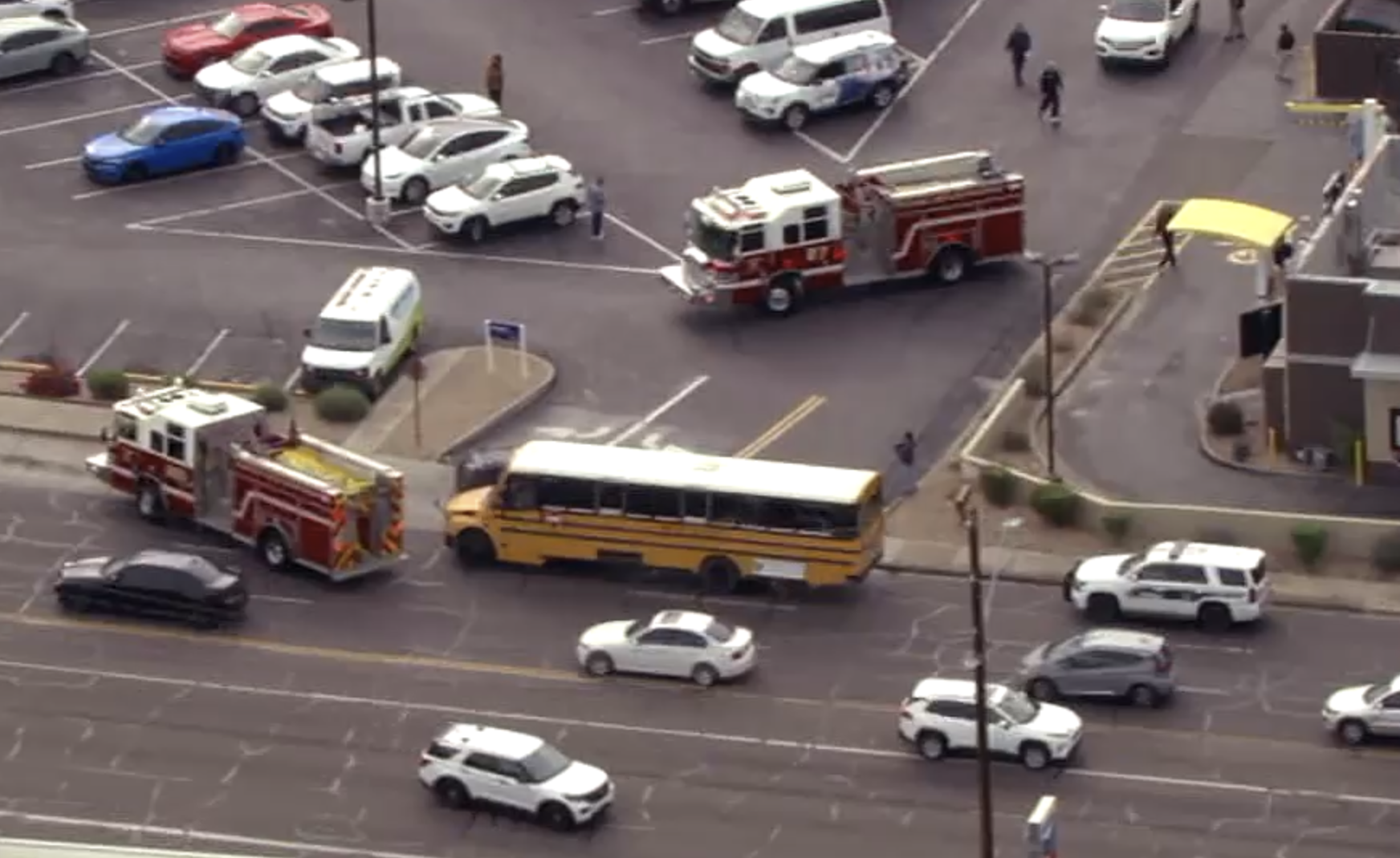 Woman seriously hurt in crash involving school bus near 16th Street and ...