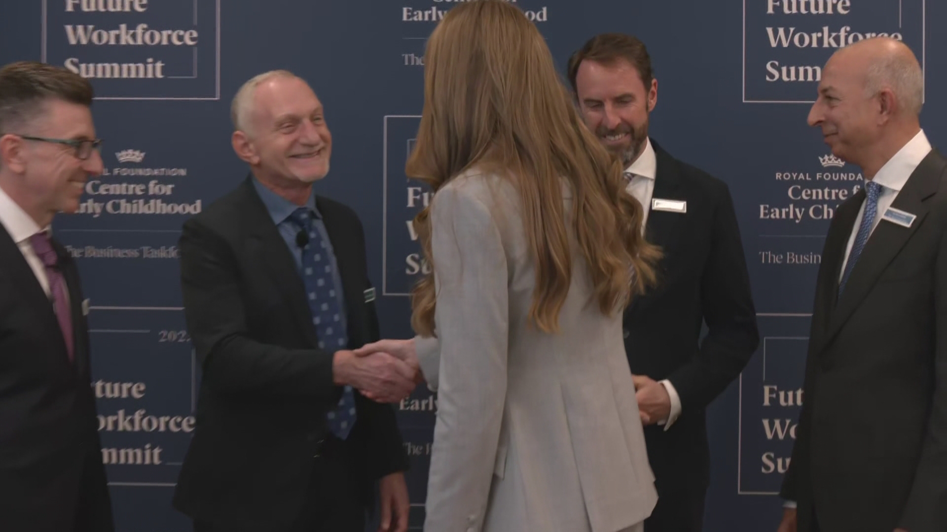 Princess Kate is joined by Gareth Southgate at summit