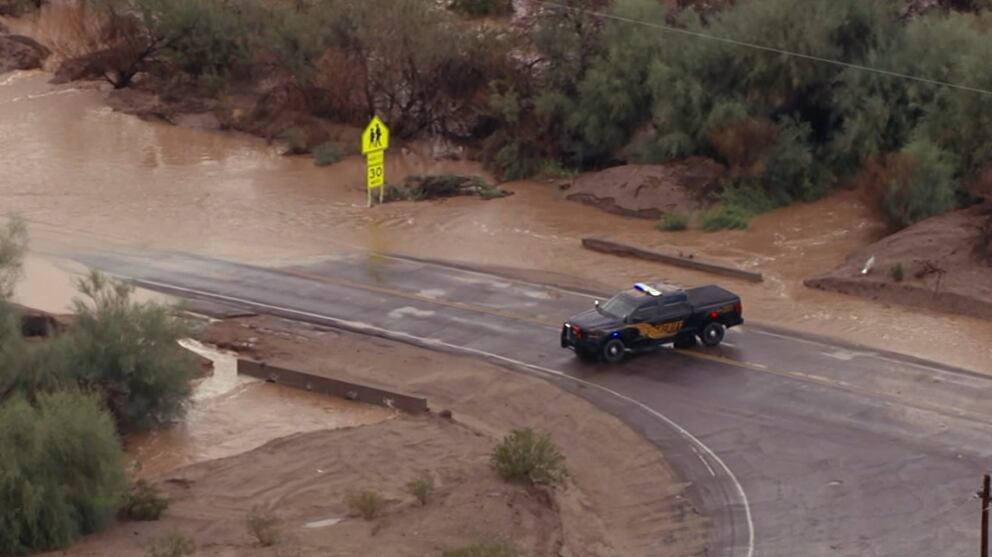 Flooding leads to road closures west of Phoenix area