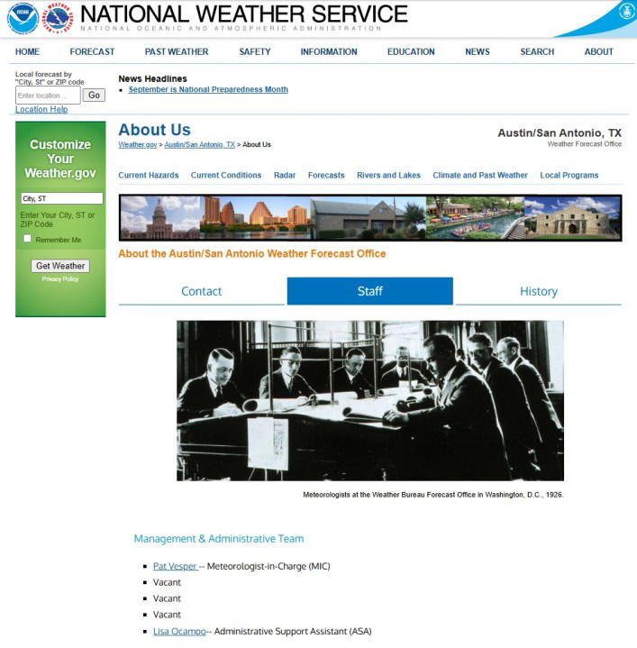 NWS hides vacancies, fills local key role left vacant for 6 months