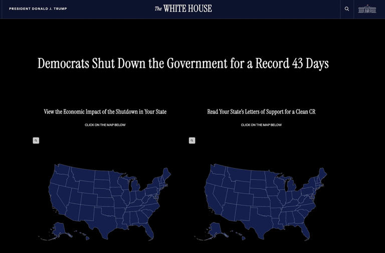 White House government shutdown clock kept ticking, days after impasse ...