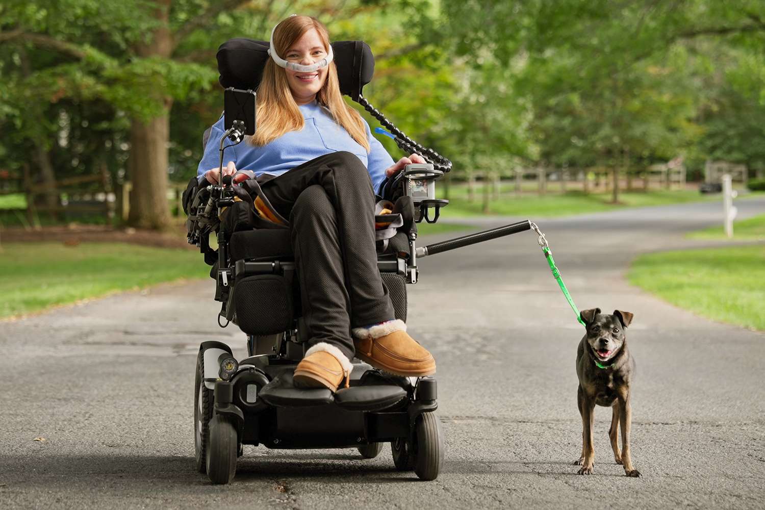 Dog Owner with ALS Gets Christmas Wish to Go on Walks Again with Her