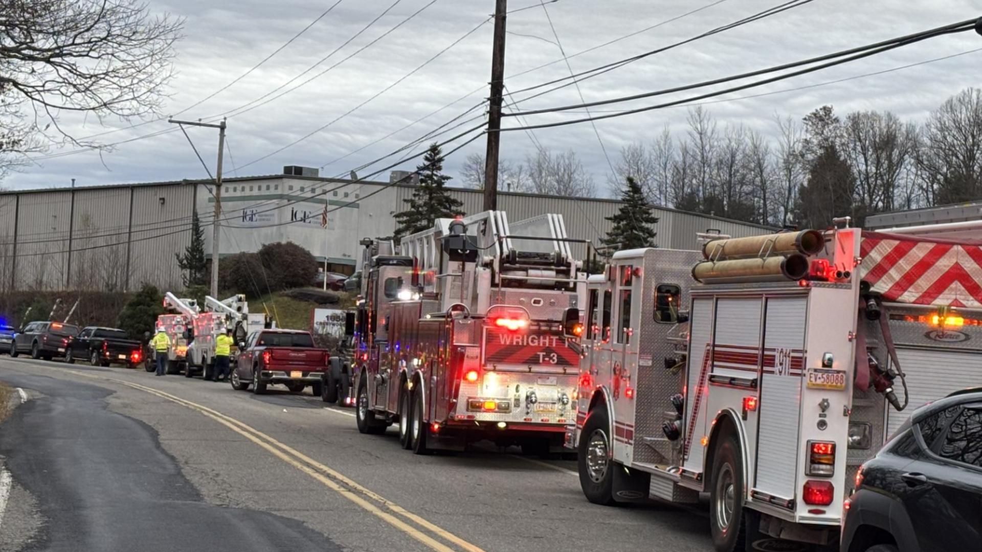 Four hospitalized after chemical fire in Luzerne County