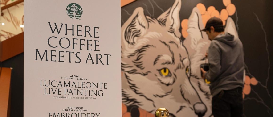 Starbucks e Percassi festeggiano un anno di ‘Where Coffee Meets Art’ a Roma