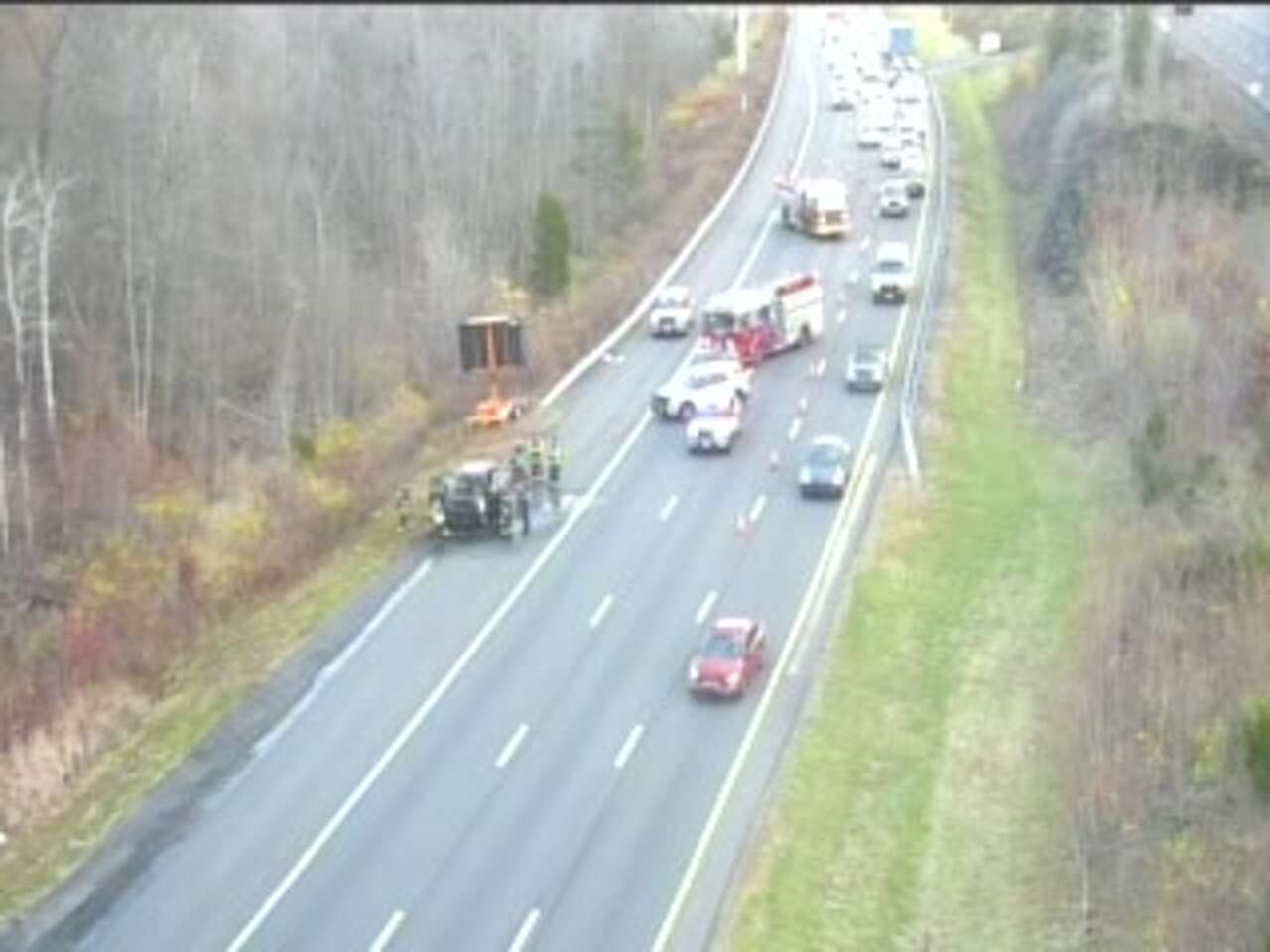 I-91 lanes reopen in Middletown after car fire snarled Monday morning ...