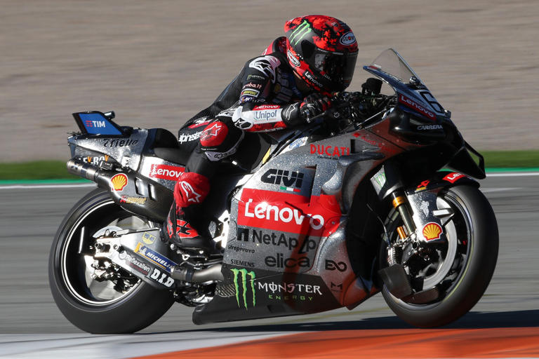 Francesco Bagnaia “happy” again after testing new Ducati MotoGP bike in ...