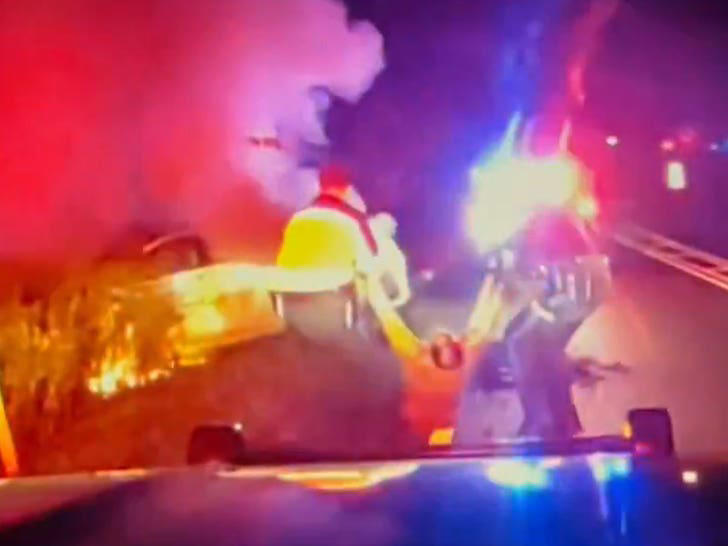 New Jersey Cops Rescue Driver From Burning Car in Dramatic Video