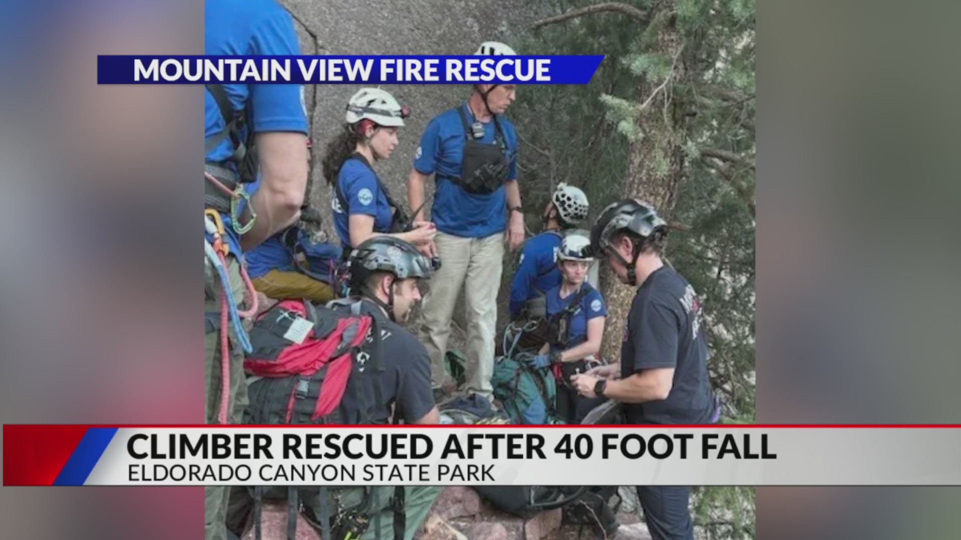 Crews rescue climber after 40-foot fall in Eldorado Canyon State Park