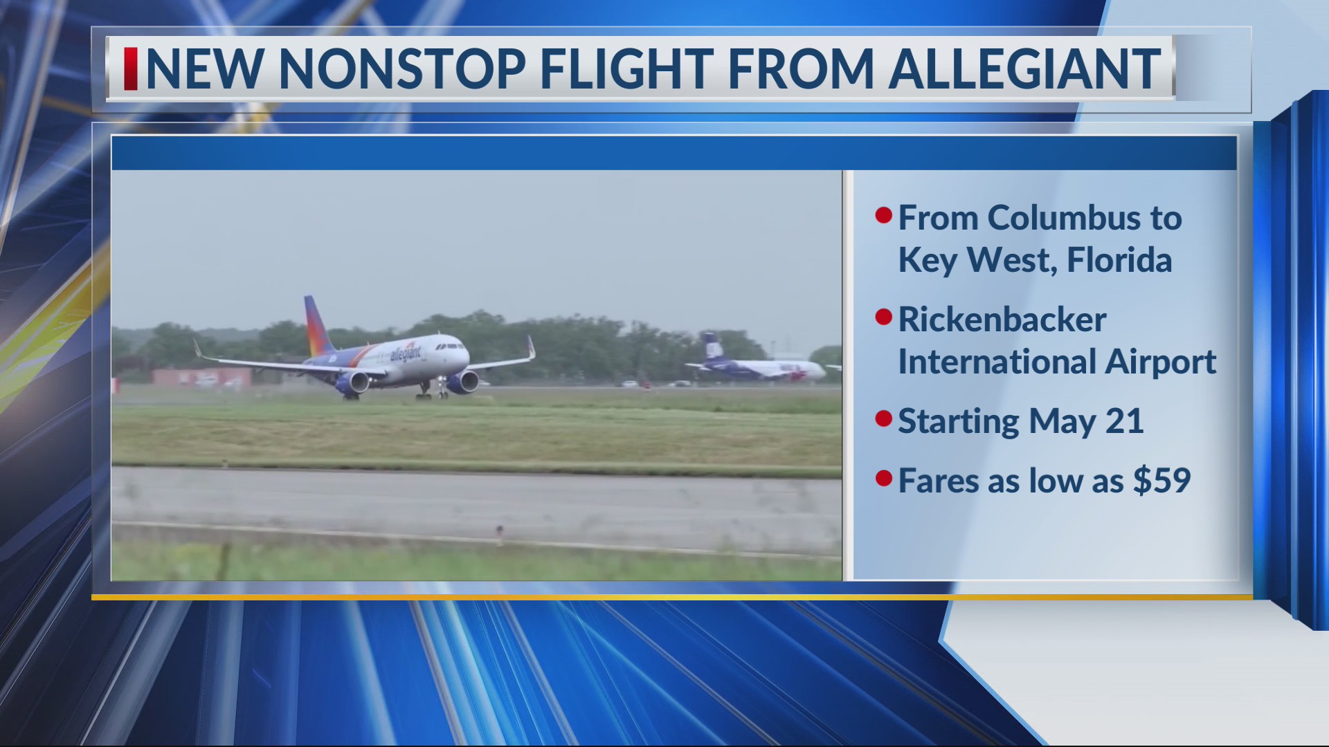 New nonstop flight added from Columbus to Key West, Florida