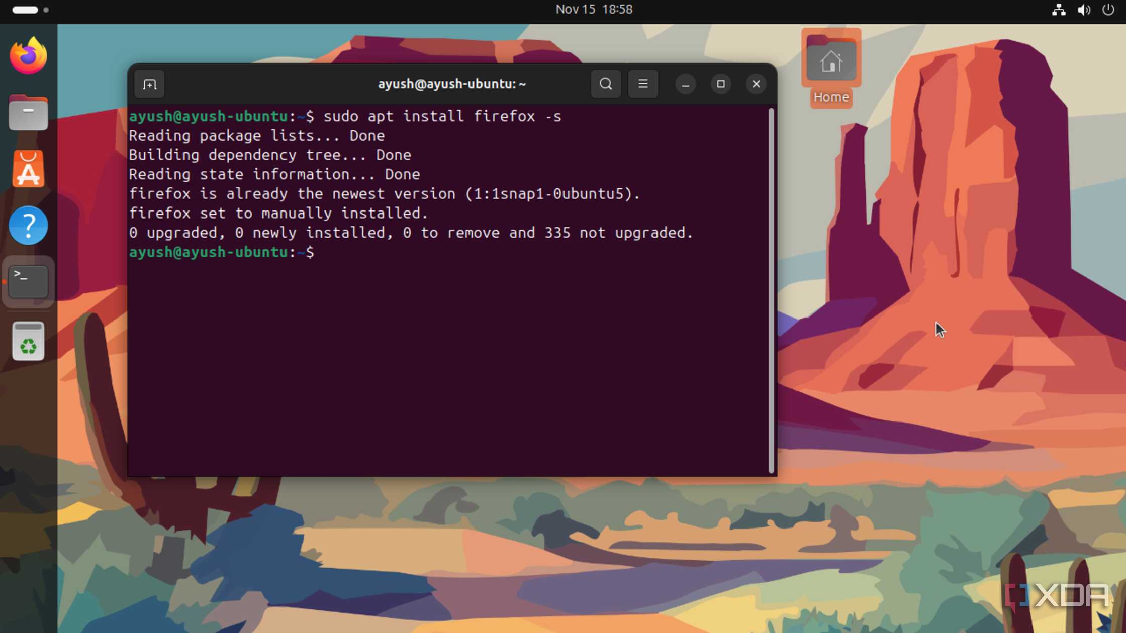 Installing Firefox on Ubuntu