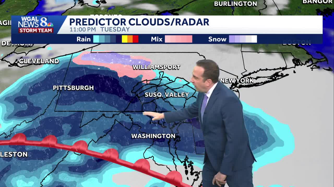 Rain Tonight, Some Wintry Weather Trying To Mix In