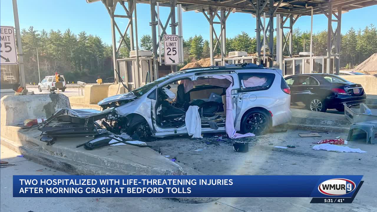 Two hospitalized with life-threatening injuries after crash at Bedford ...