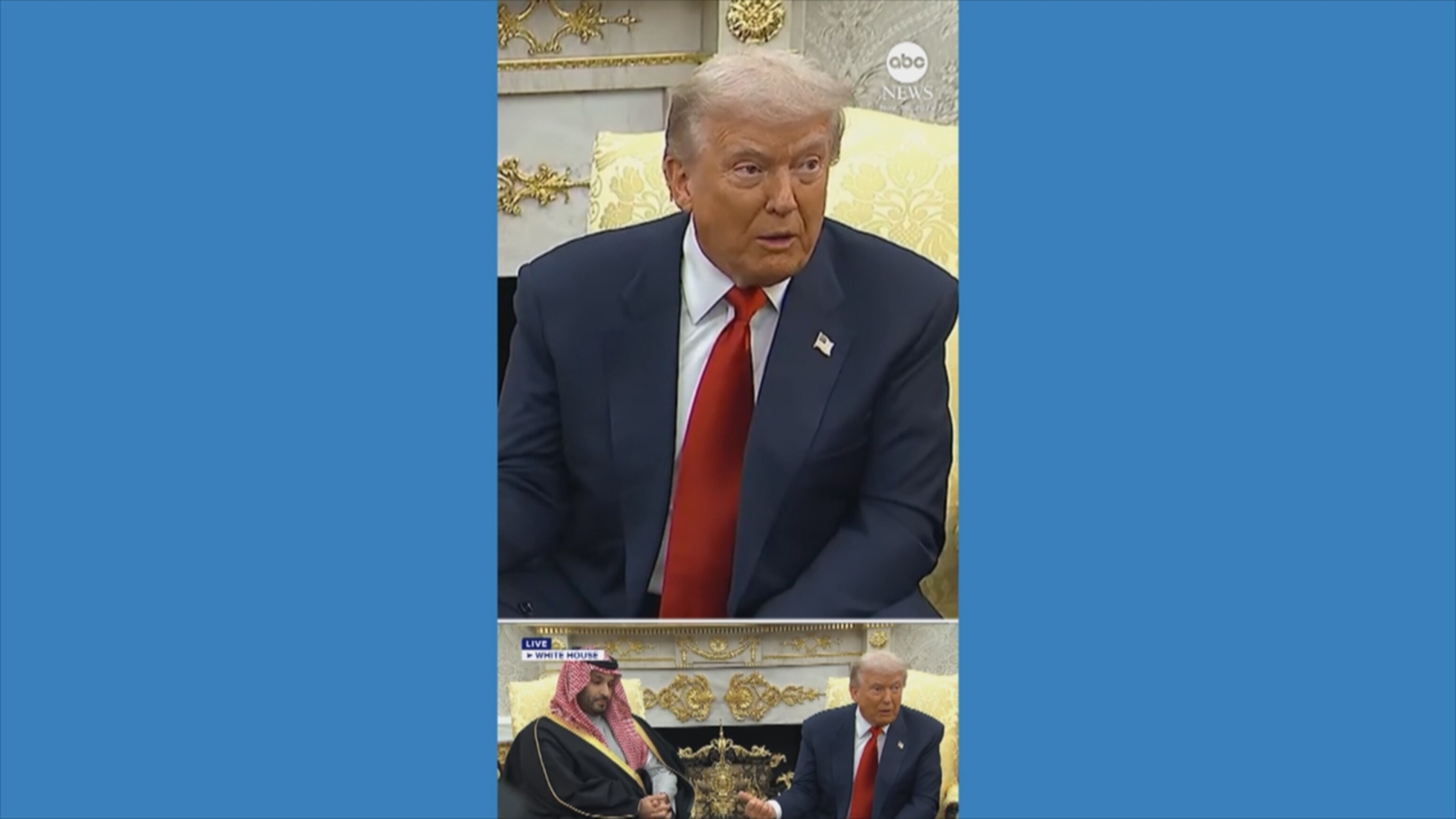 Trump and Saudi crown prince on murder of Jamal Khashoggi