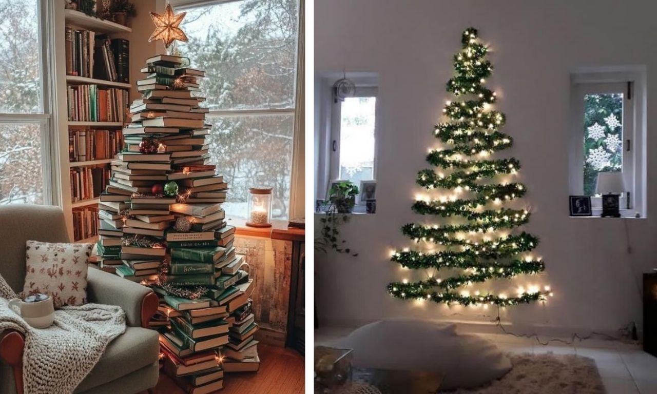 3 tendencias alternativas para colocar un árbol de Navidad si tienes poco  espacio en tu hogar, image size:1280x768