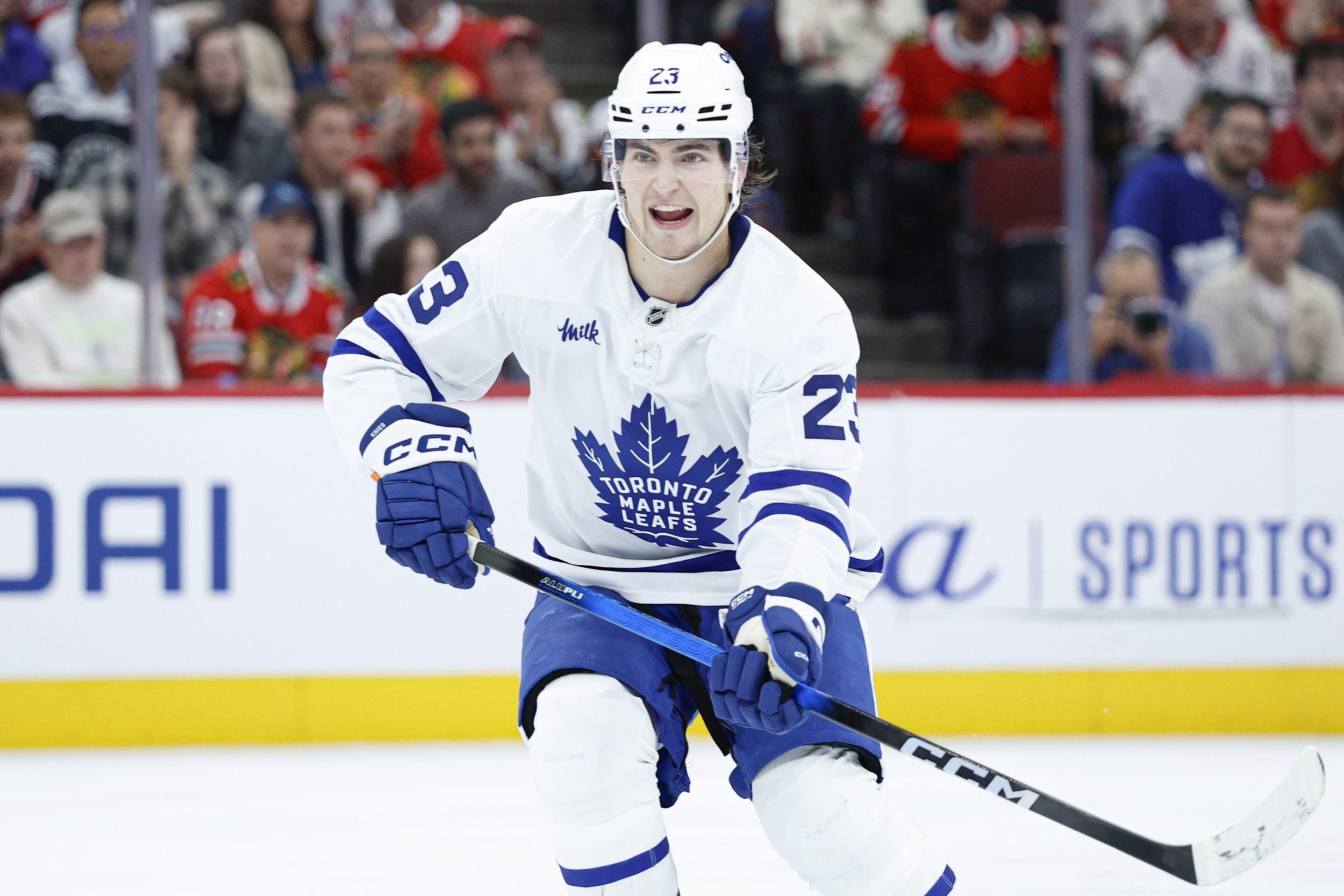 Leafs’ Matthew Knies out day-to-day with lower-body injury