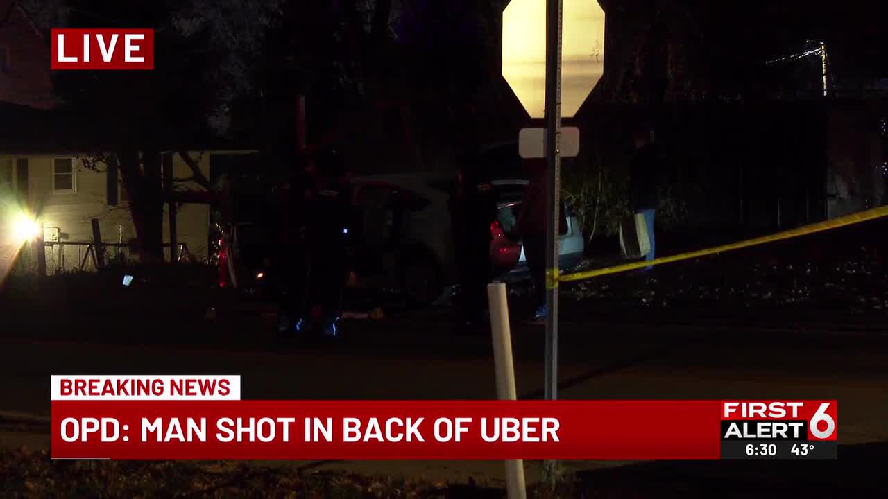 Man hospitalized after being shot in Uber in North Omaha