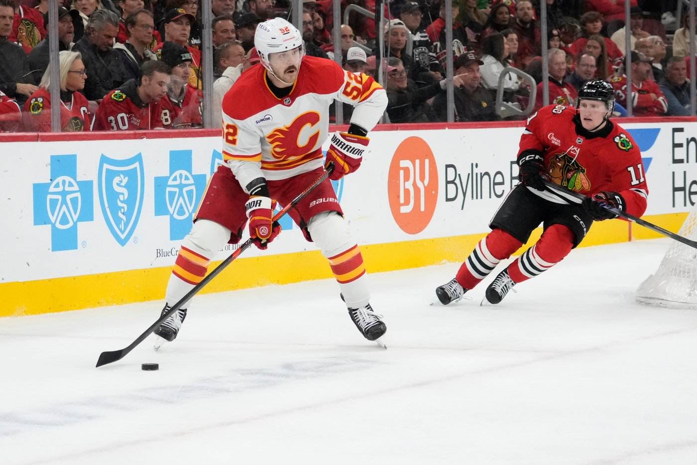 Connor Bedard scores 3 times as Blackhawks smother Flames 5 2