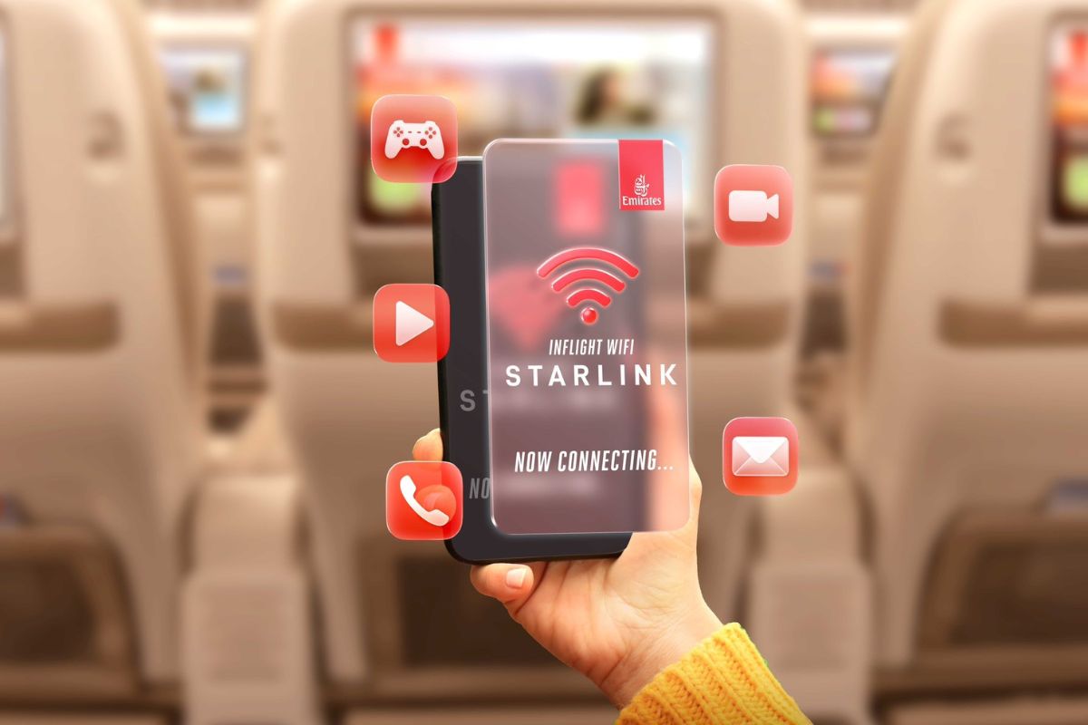 Emirates เปิดยุคใหม่ Wi-Fi บนฟ้า ติด Starlink ครบ 232 ลำในปี’70