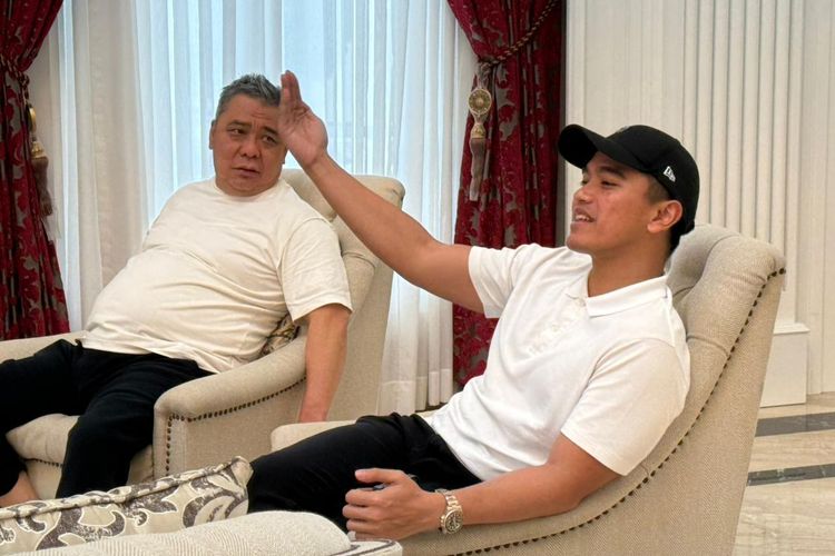 Ketum PSI Kaesang Pangarep dan Ketua Harian PSI Ahmad Ali saat ditemui di Palu, Sulteng, Rabu (19/11/2025).